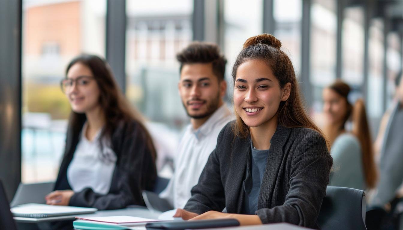 business school students